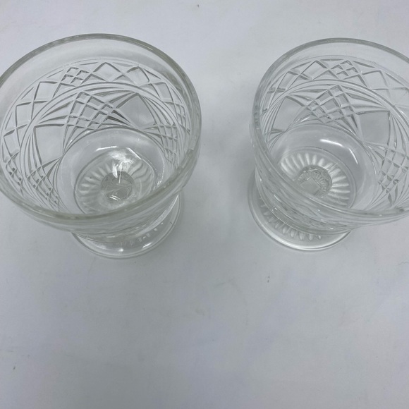 Set of 2 Vintage Parfait Dessert Glasses - Picture 3 of 6